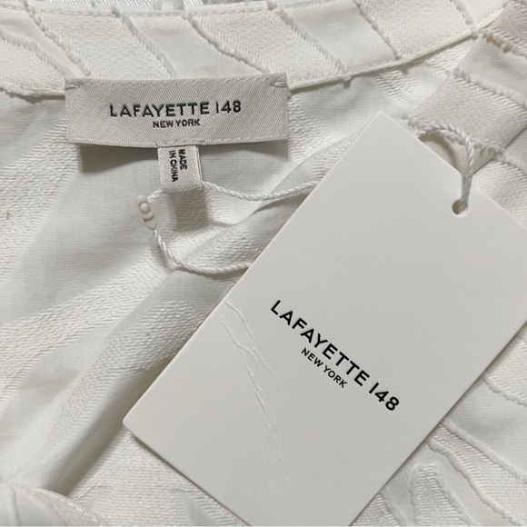 Lafayette 148 New York Ida Dress In Refined Italian Zebra Jacquard - Picture 11 of 12